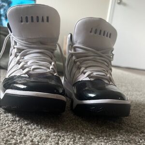 Jordan High-Top Sneakers in Black and White